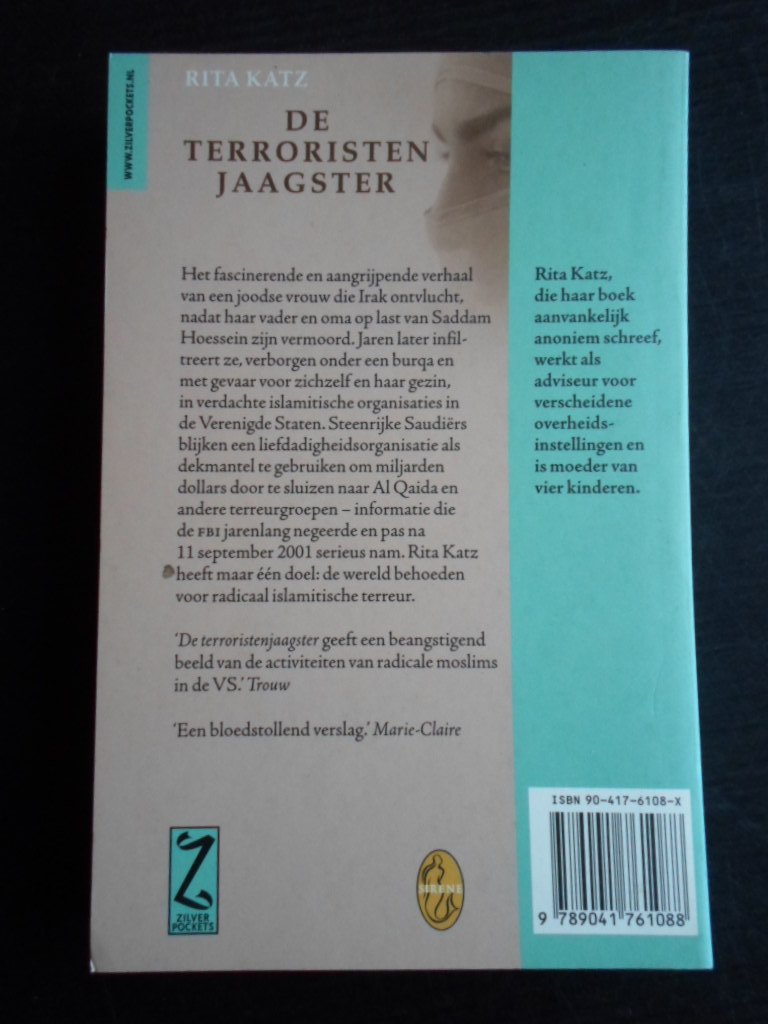 Katz, Rita - De terroristenjaagster, Het ware verhaal van een vrouw die infrilteert in radicaal islamitische groeperingen
