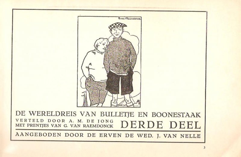 Jong, A.M. de - De wereldreis van Bulletje en Bonestaak 3e deel