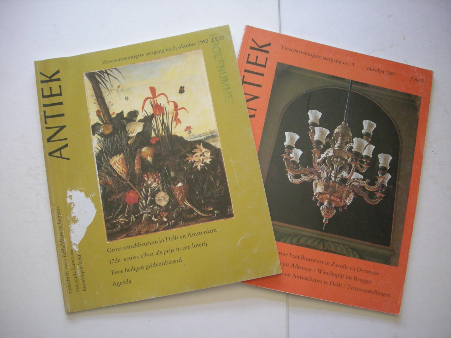 Dubbe, B., red. / Molen, J.ter, Cauteren,J.van, e.a. - Antiek,27e jaargang no.3- 17e eeuws zilver / Twee heiligen, etc.