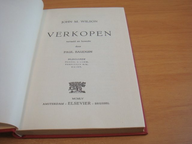 Wilson, John M - Verkopen