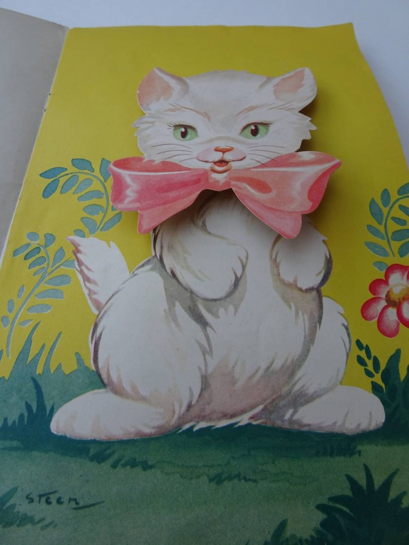 N.n.. - Zonder titel (Oehoe de Uil, Puck het Hertje, Pitje de Poes, Kiekie het Kuiken, Teddy de Beer, Herbert het Haasje, De vrolijke Dieren).