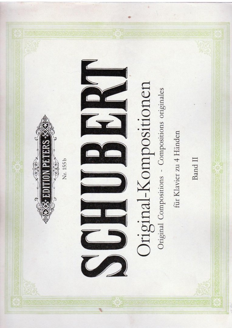 Schubert - Orginal-Kompsitioner fur Klavier 4 Handen Band 2