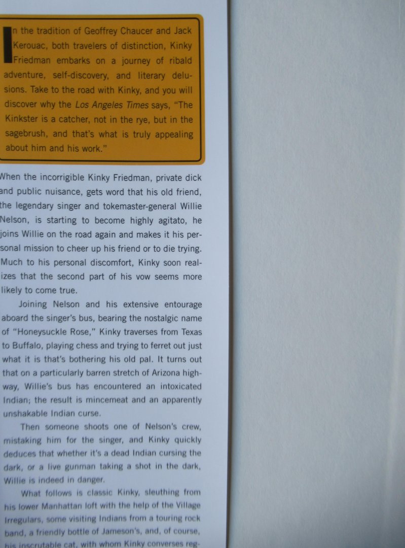 Friedman, Kinky - Roadkill. A novel