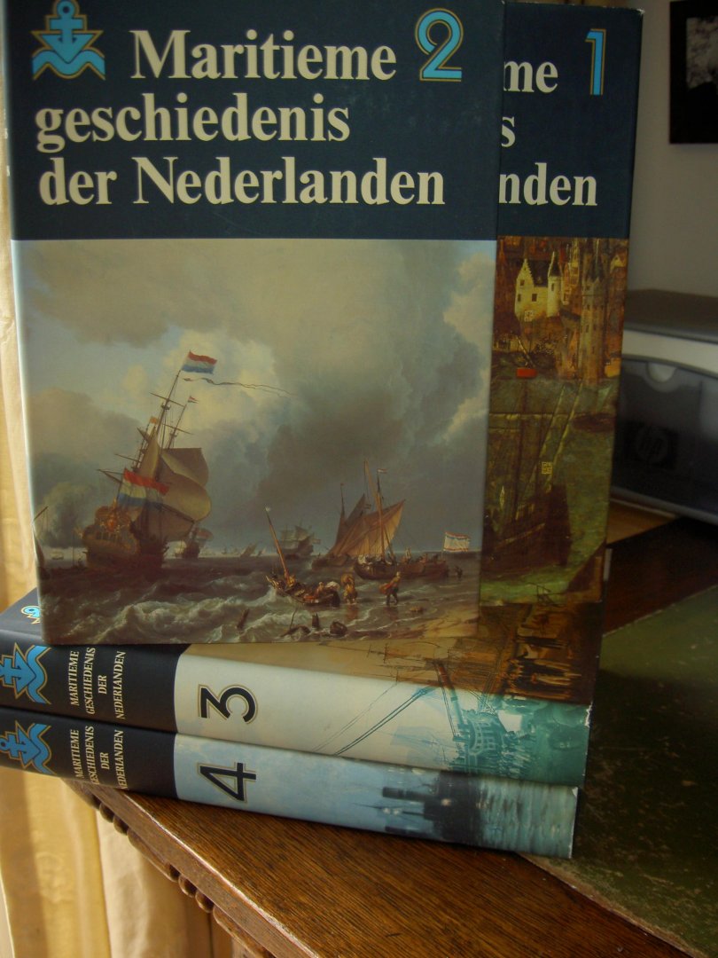 dr G.Asaert, J.van Beylen en prof dr H.P.H.Jansen - Maritieme geschiedenis der Nederlanden   ( 4 delen compleet )