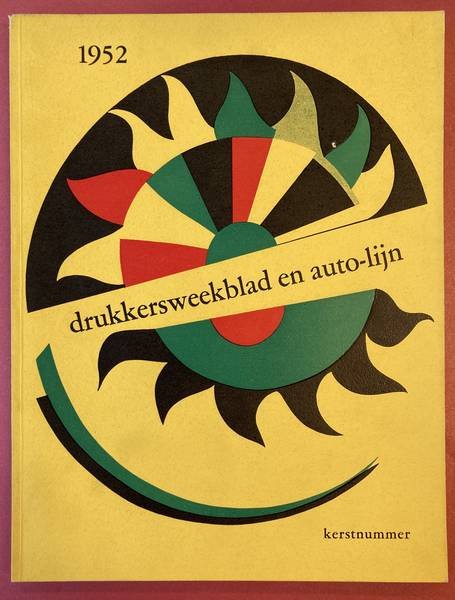 DRUKKERSWEEKBLAD/AUTOLIJN - GRAFISCH NEDERLAND. - Kerstnummer 1952. Drukkersweekblad en auto-lijn.