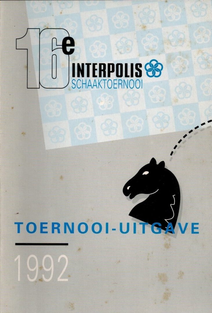  - 16e Interpolis Schaaktoernooi 1992 -Toernooi-uitgave