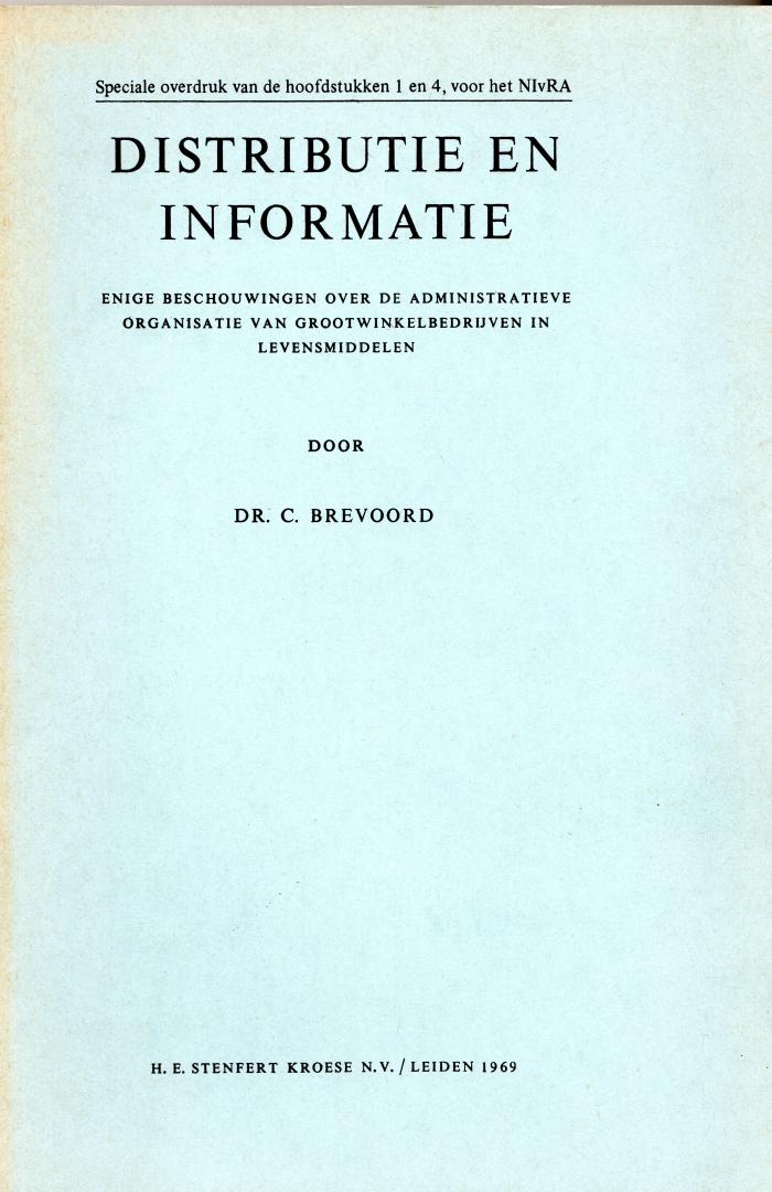 Dr. C. Brevoord - Distributie en informatie