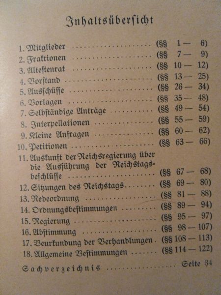 Sittenfeld,J - Geschäftsordnung für den Reichstag