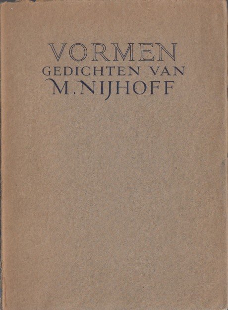 Nijhoff, M. - Vormen.