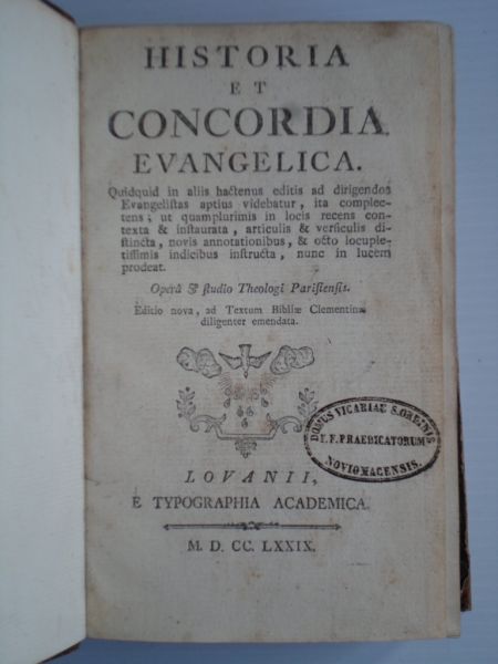  - Historia et Concordia Evangelica