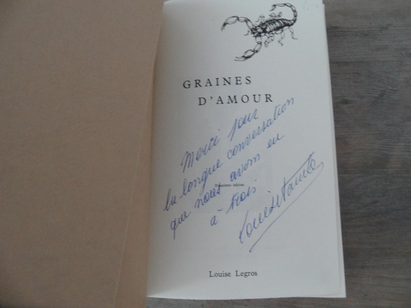 Legros, Louise - Graines d'amour