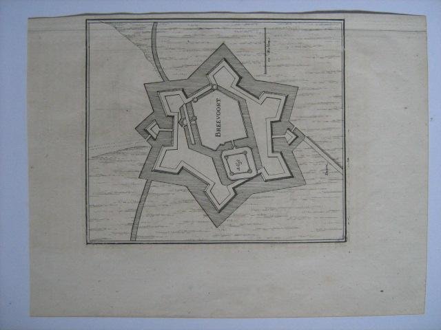 Merian - Bredevoort - Breevoort (Gld) - Originele gravure 17e eeuw Merian