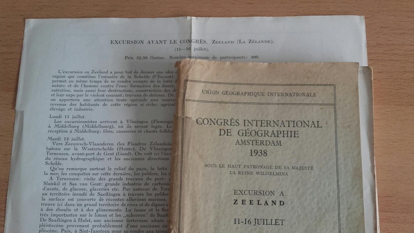 Dieleman, Dr. P - Excursion a Zeeland 11 - 16 juillet 1938