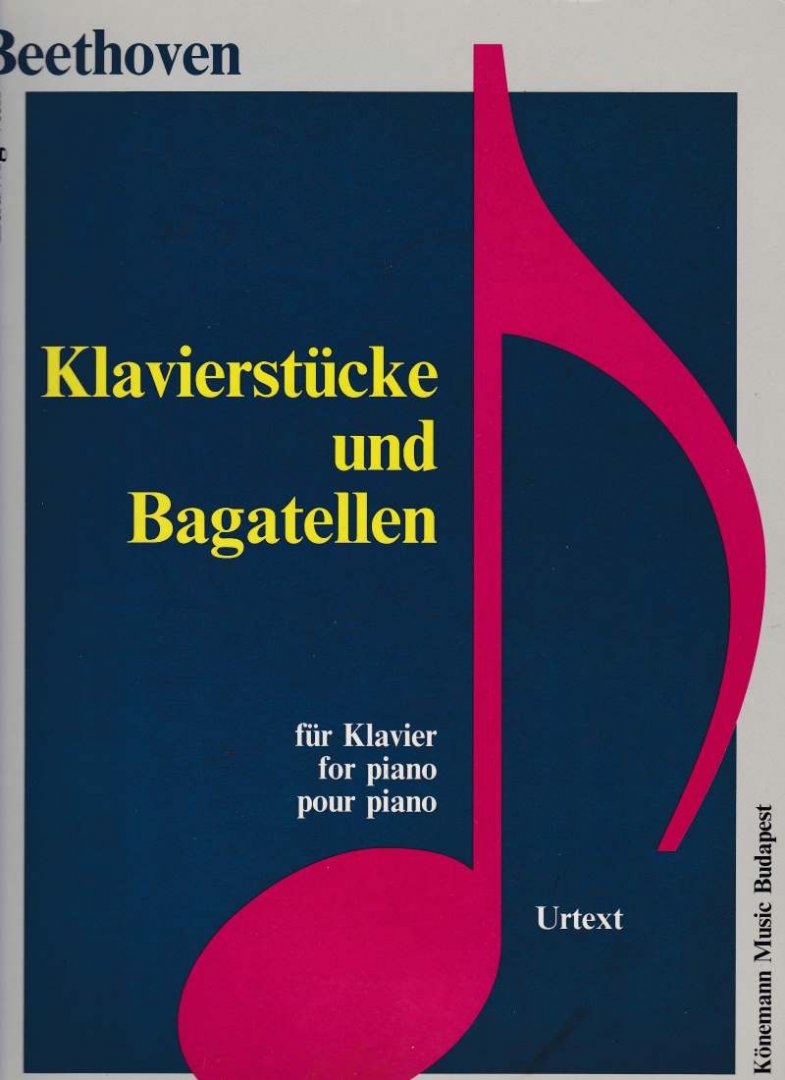 Beethoven, Ludwig van (Edited by István Máriássy) - Klavierstücke und Bagatellen für Klavier / Urtext