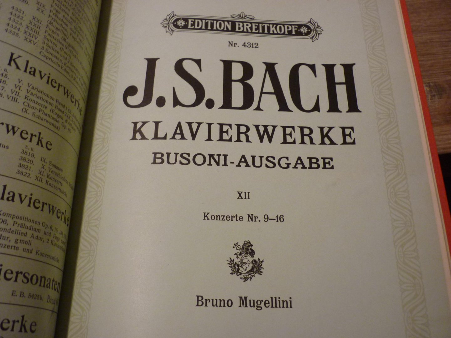 Bach; J. S. (1685-1750) - Konzerte nach verschiedenen Meistern 1-16; Busoni-Ausgabe - Band 11 en Band 12