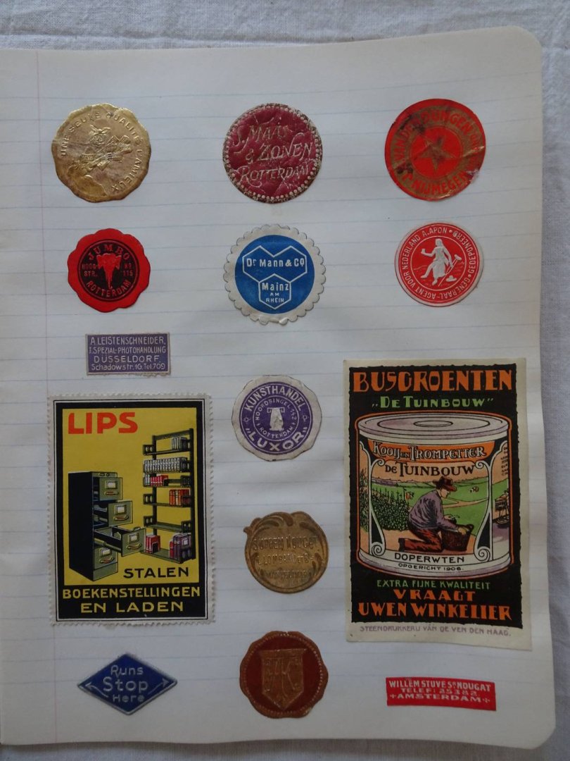 N.n.. - Sluitzegel-verzameling. Ca. 100 sluitzegels.