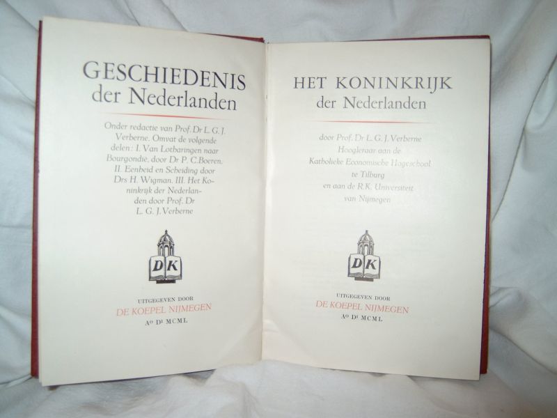 Prof. Dr. L.G.J. Verberne - Geschiedenis der Nederlanden deel III