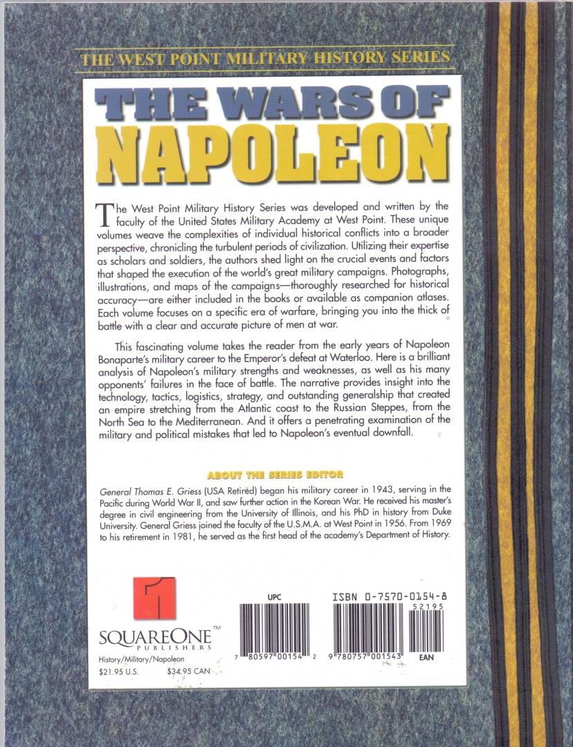 Greiss, Thomas E.( ds5001) - The Wars of Napoleon / The West Point Military History Series