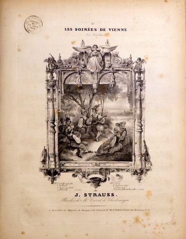 Strauss, Johann: - Les soirées de Vienne. Huit mélodies de J. Strauss. Paroles de Mr. Crevel de Charlemagne. No. 7: Le bon gout