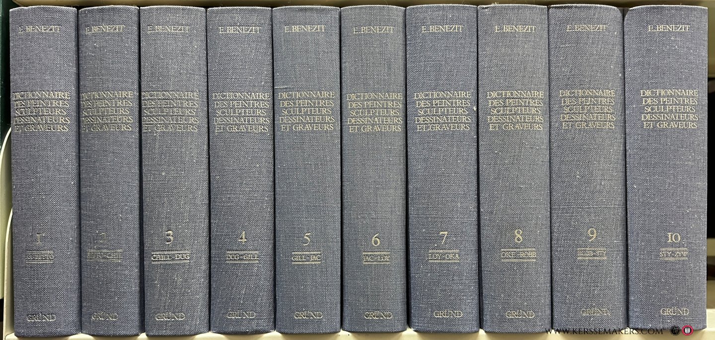 Bénézit, E. - Dictionnaire critique et documentaire des Peintres, Sculpteurs, Dessinateurs et Graveurs de tous les temps et de tous les pays par un groupe d'écrivains spécialistes français et étrangers. Nouvelle édition entièrement refondue, revue et corr...