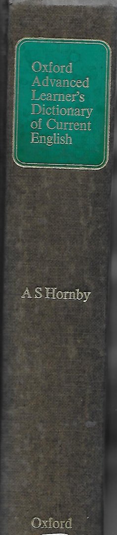 Hornby, A.S. - Oxford Advanced Learner's Dictionary of Current English