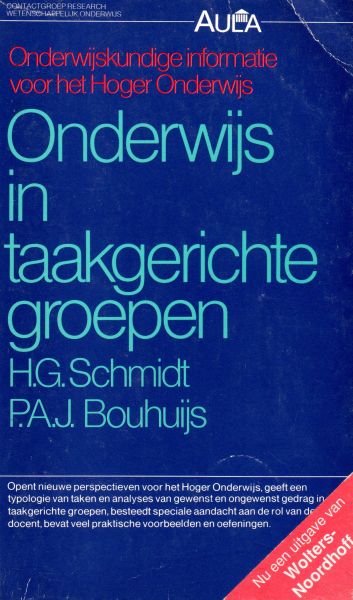 Schmidt, H.G. en Bouhuijs, P.A.J. - Onderwijs in taakgerichte groepen