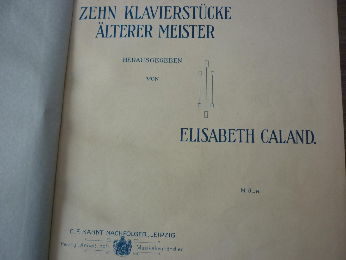 Div. Componisten - Zehn Klavierstucke Alterer Meister  //  Klassiker-Abende - Band I