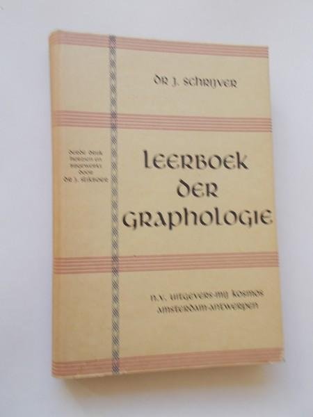 SCHRIJVER, J., - Leerboek der graphologie (grafologie).