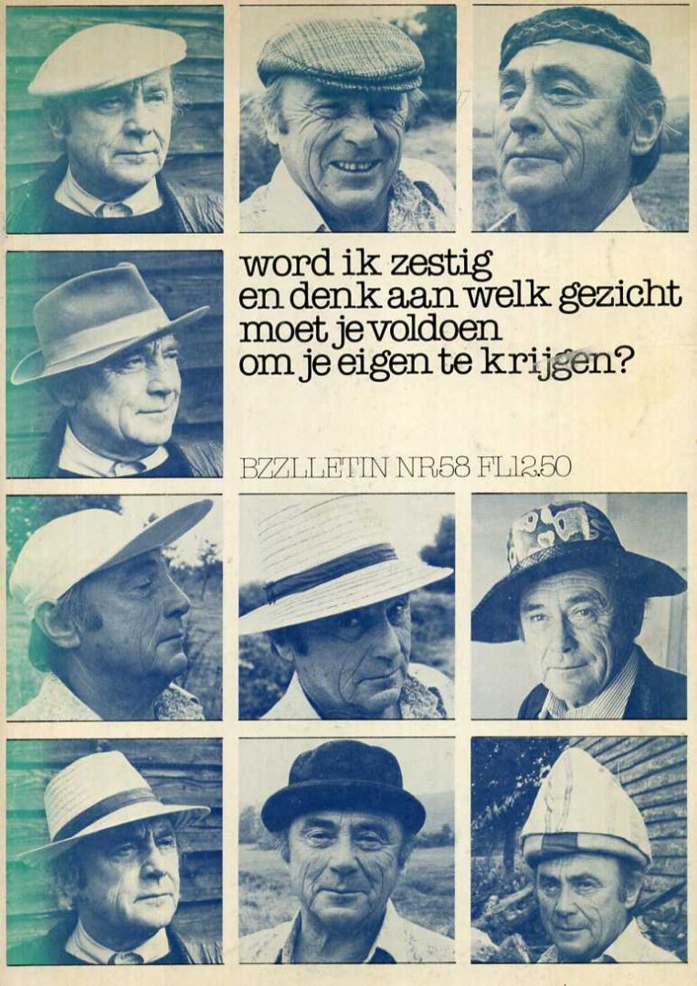 Nijmeyer, Peter  en Phil Muysson, Bert Schierbeek - Bzzlletin nr. 58: Word ik zestig en denk aan welk gezicht moet je voldoen om je eigen te krijgen?