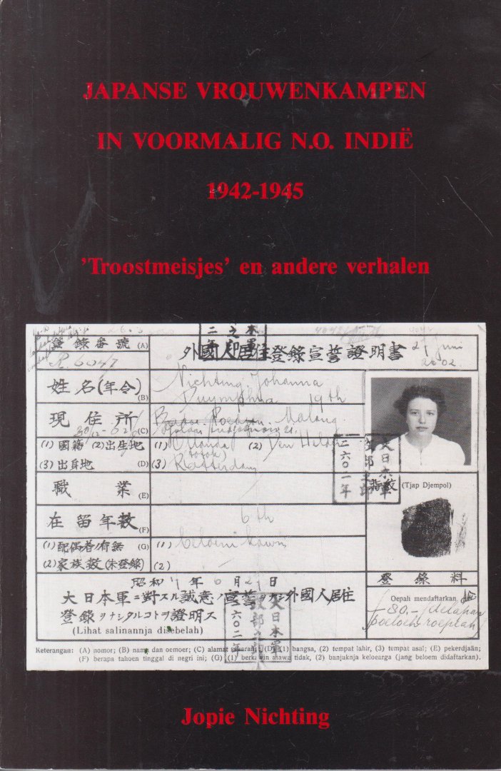 Nichting, Jopie - Japanse vrouwenkampen in voormalig N.O. Indie 1942 - 1945 - "Troostmeisjes" en ander verhalen