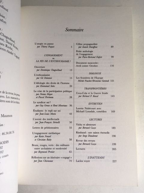 Diverse auteurs - Politiques - Numero 2: L'utopie en panne