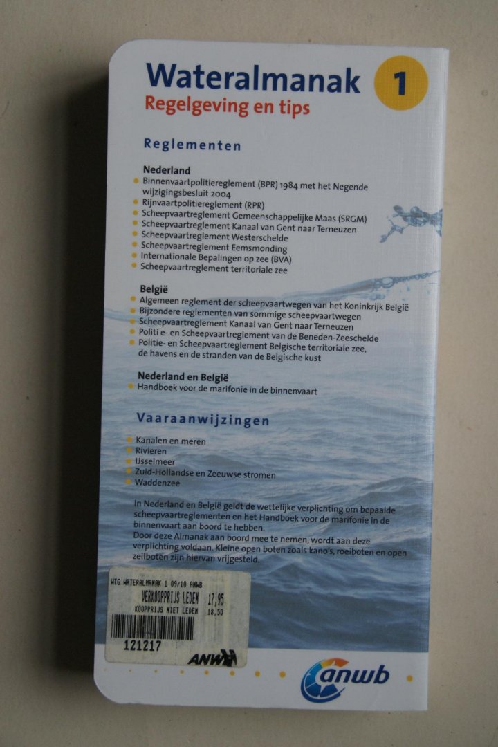  - ANWB  Wateralmanak regelgeving en tips Nederland - Belgie
