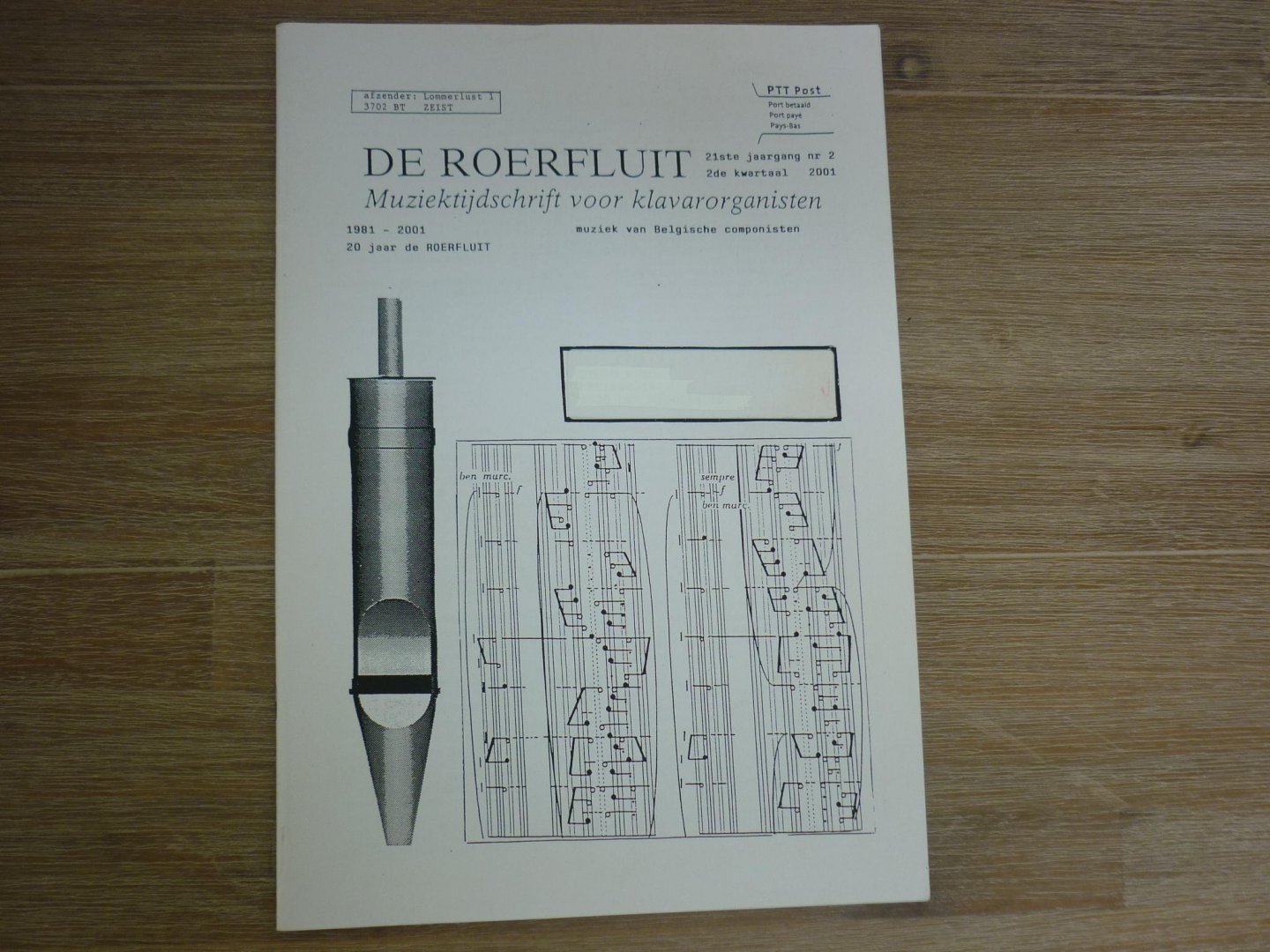Diverse componisten - De Roerfluit muziek tijdschrift voor klavarorganisten 29e jaargang; nr. 1; 1e kwartaal 2009