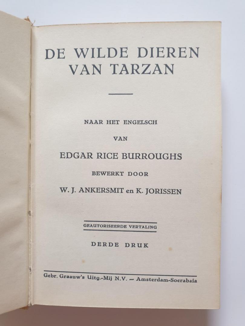 Edgar Rice Burroughs - De wilde dieren van Tarzan