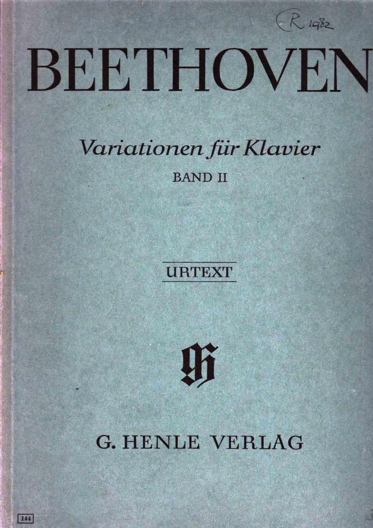 Beethoven Ludwig van - Variationer fur Klavier Band 2