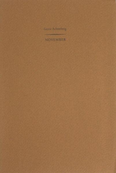 Achterberg, Gerrit. - November.
