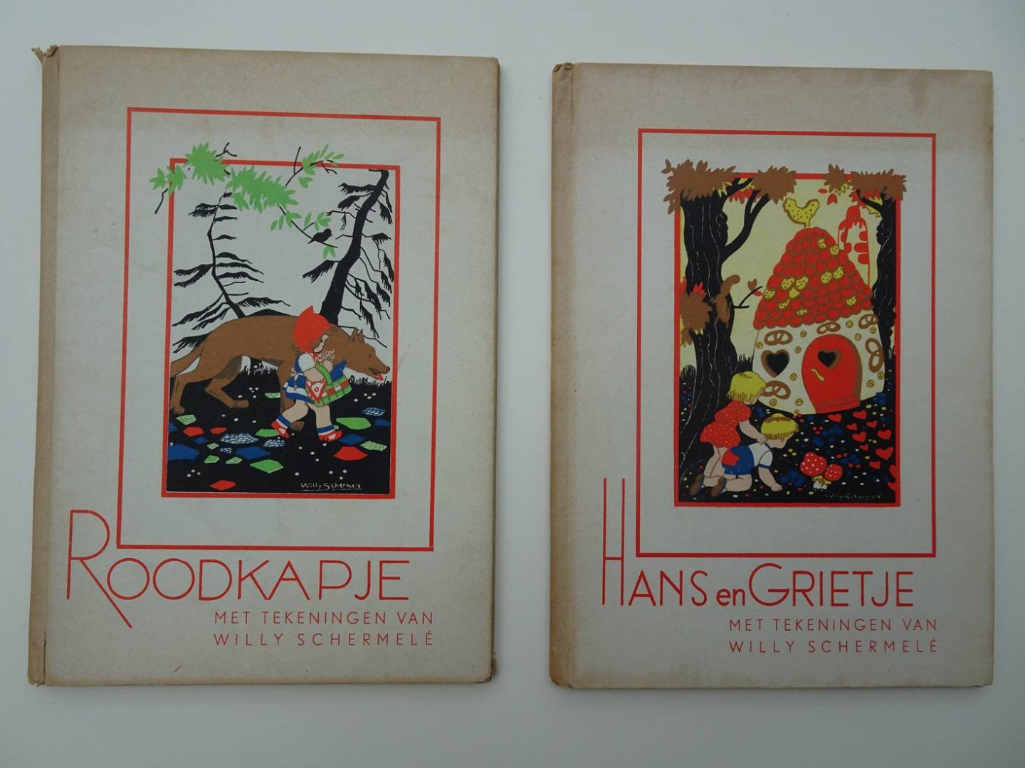 Schermelé, Willy. - Roodkapje/ Hans en Grietje. 2 delen.