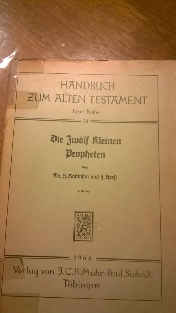 Horst S - Handbuch zum alten testament