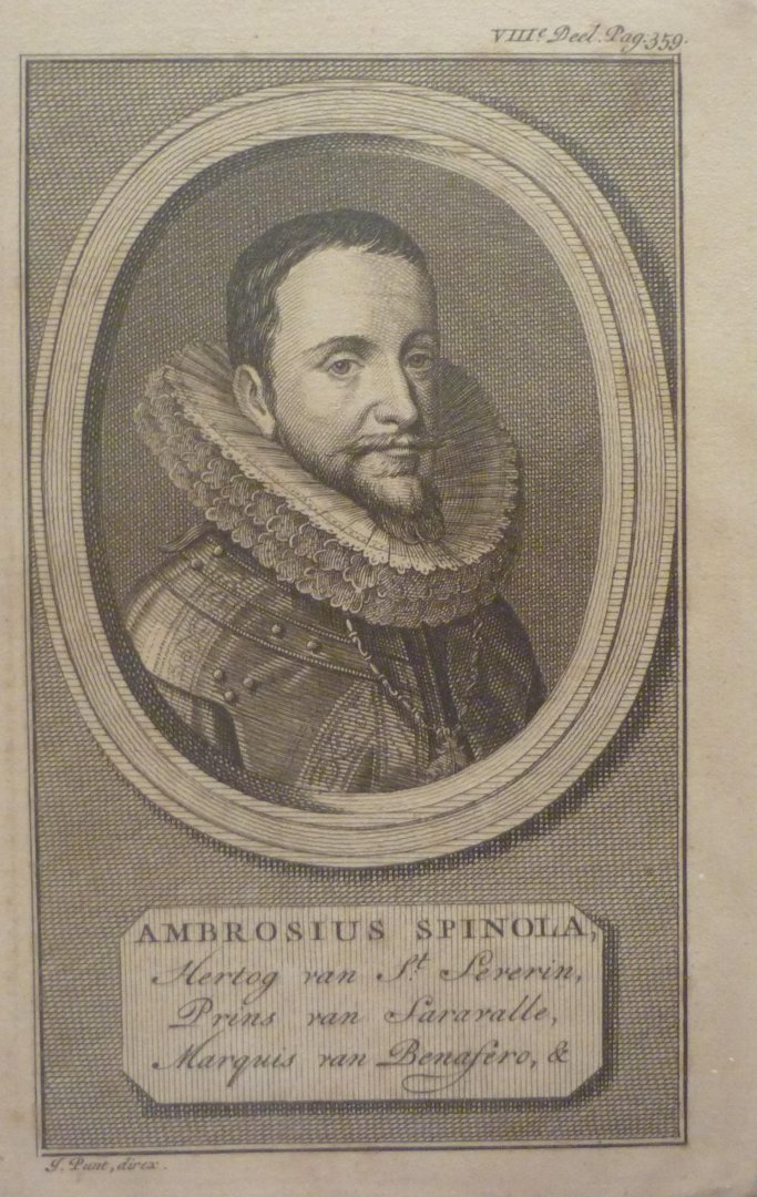 Punt, Jan - Originele kopergravure Ambrosius Spinola