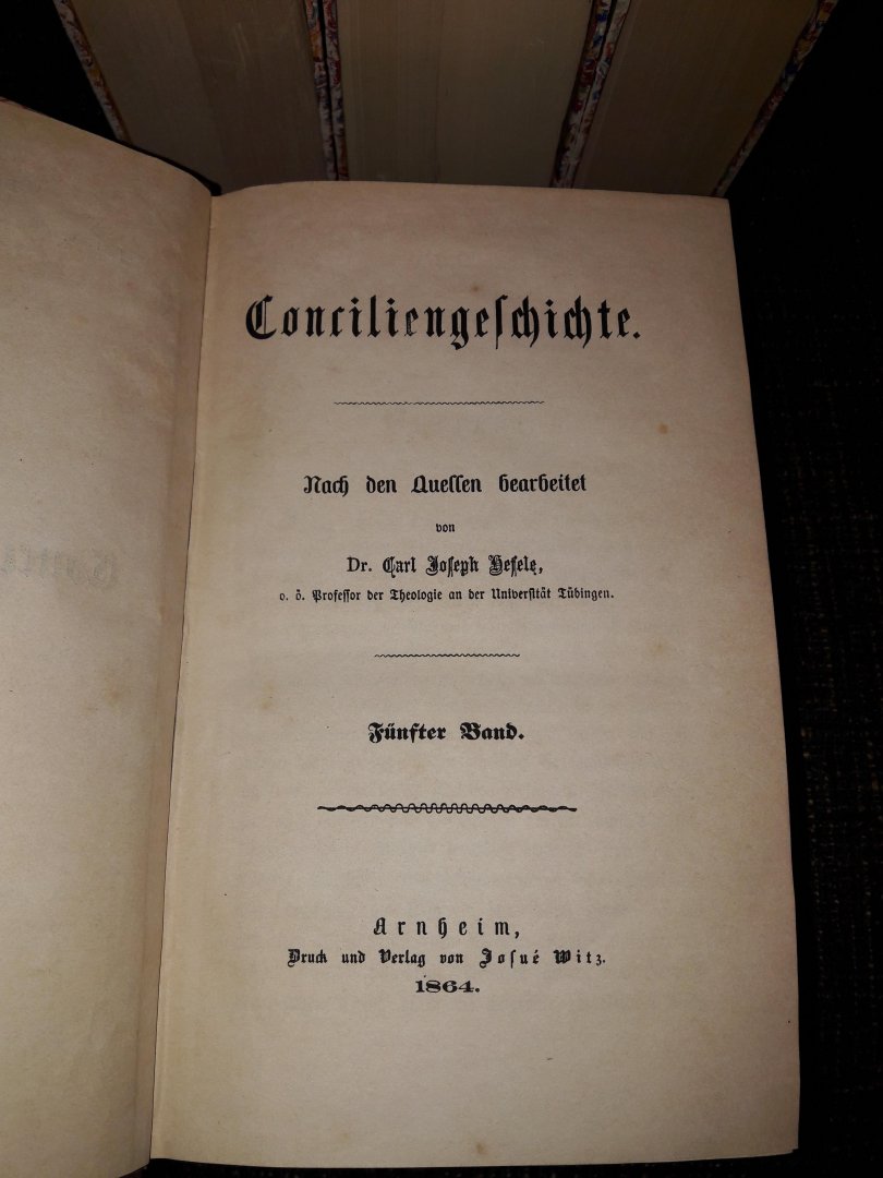 Hefele, Carl Joseph - Conciliengeschichte (SET 5 DELEN)