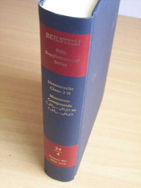  - Beilstein Handbook of Organic Chemistry. Fifth Supplementary Series Covering the Literature from 1960 through 1979. Volume 24. Part 4. System No. 3570 - 3573. Heterocyclic Class: 2 N