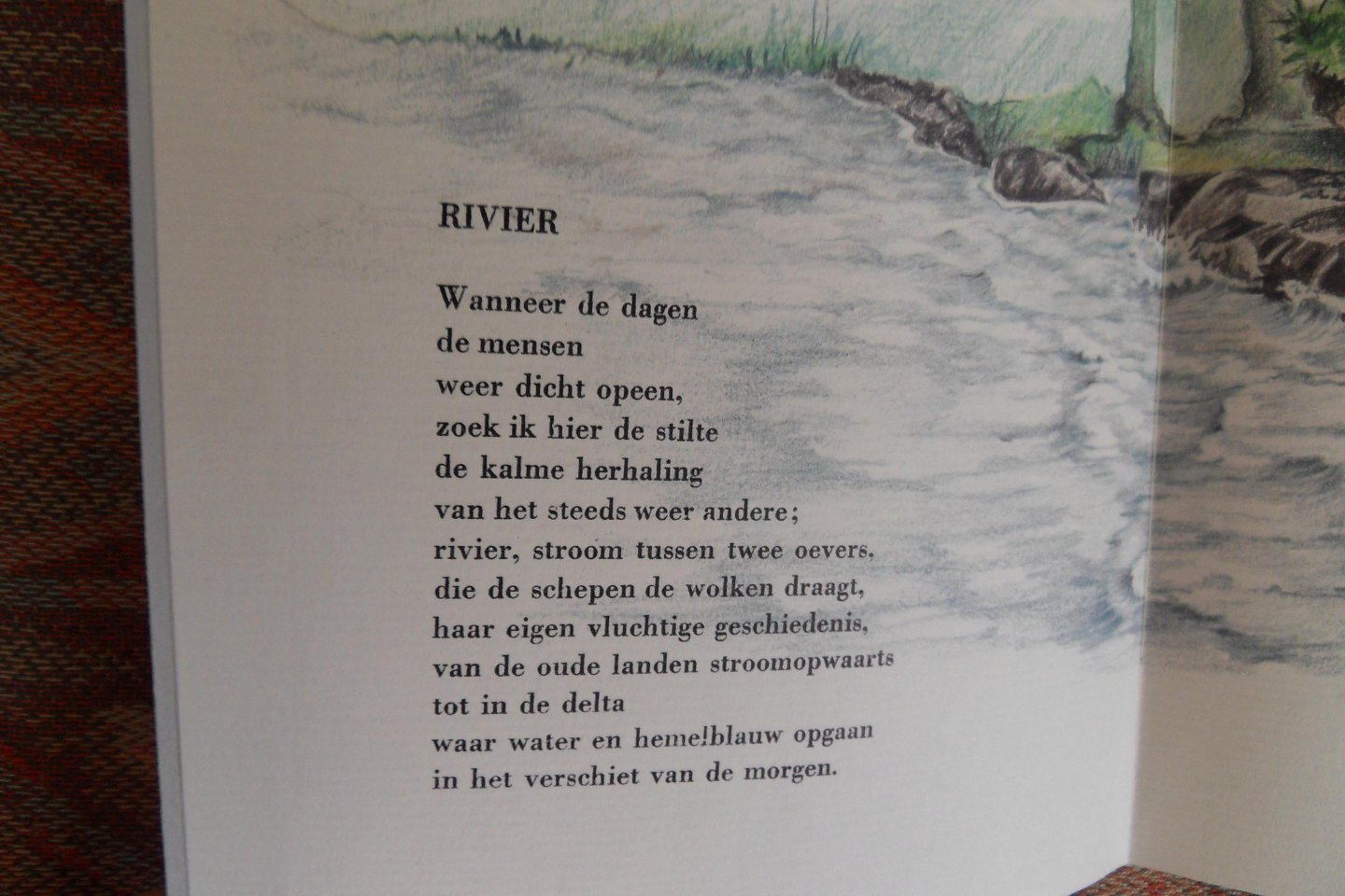 Ramele, Ferrie van. [ Gesigneerd door de auteur en illustrator ]. - Rivier. [ Genummerd ex. LIII / CL ]. - {niet de afwijkende uitgave van 1999}.