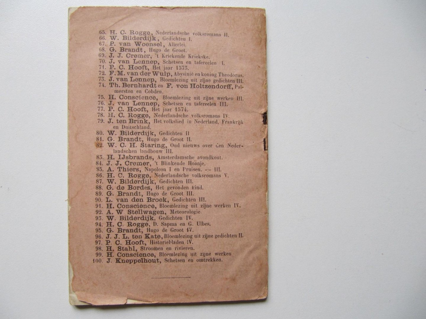 Red. H.C. Rogge, Algemeene Bibliotheek (25) - Typen door Den Ouden Heer Smits