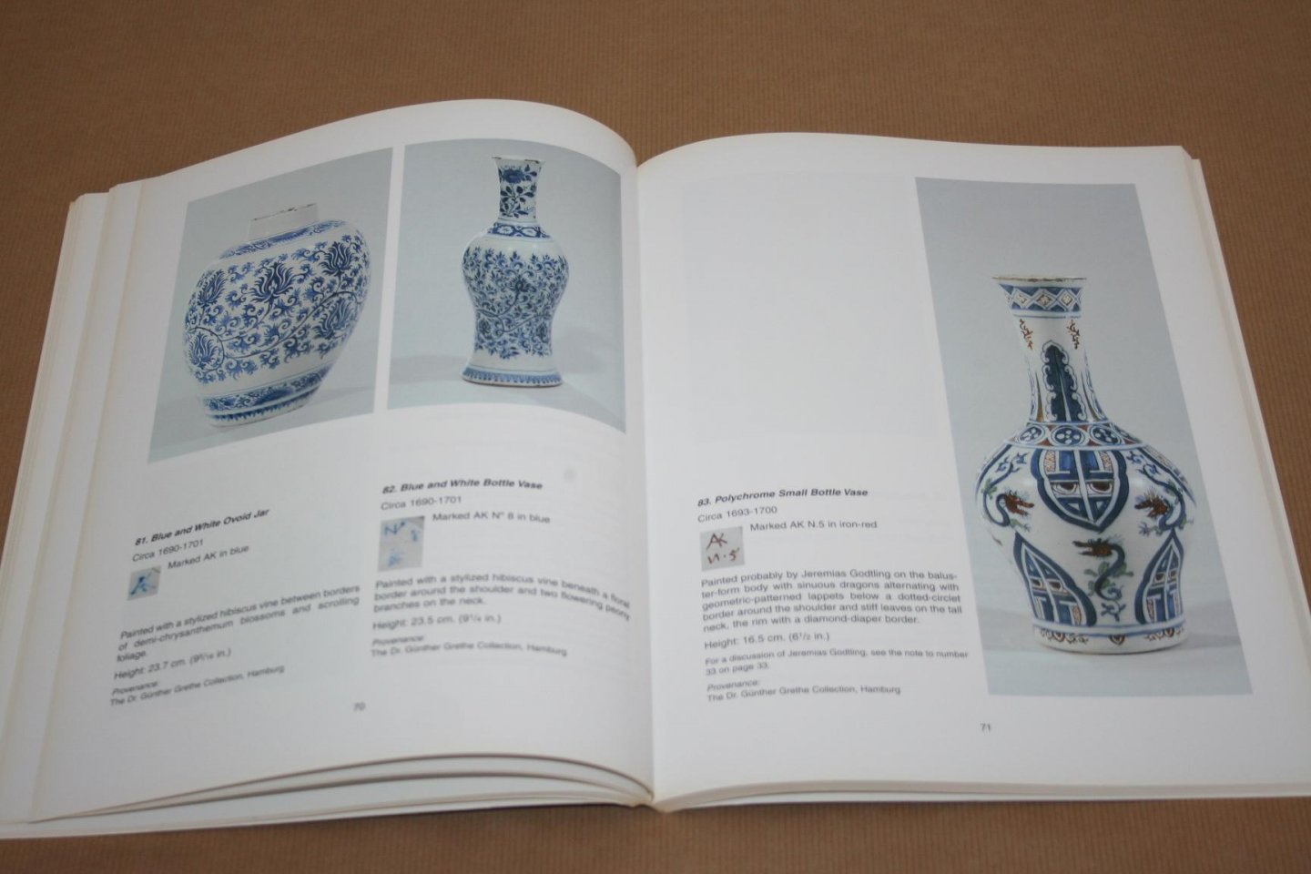 Dave & Robert Aronson - Dutch Delftware --  The Dr. Günther Grethe Collection and other recent aquisitions