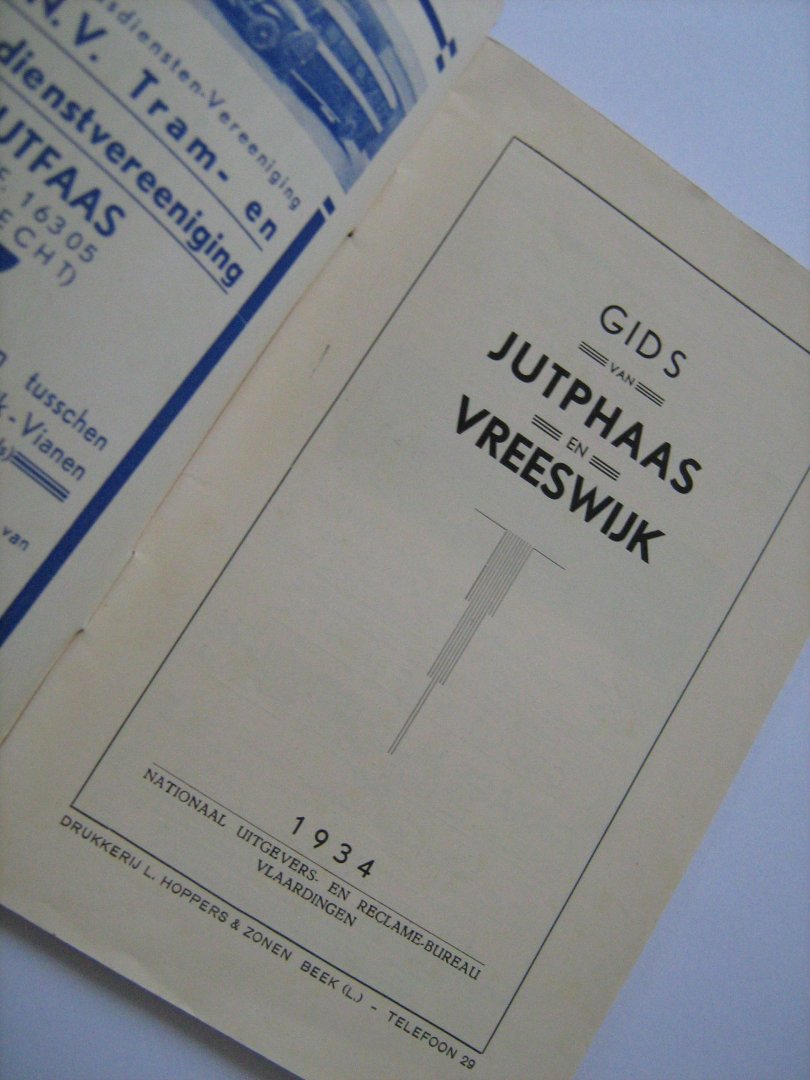  - Gids van JUTPHAAS en VREESWIJK - 1934