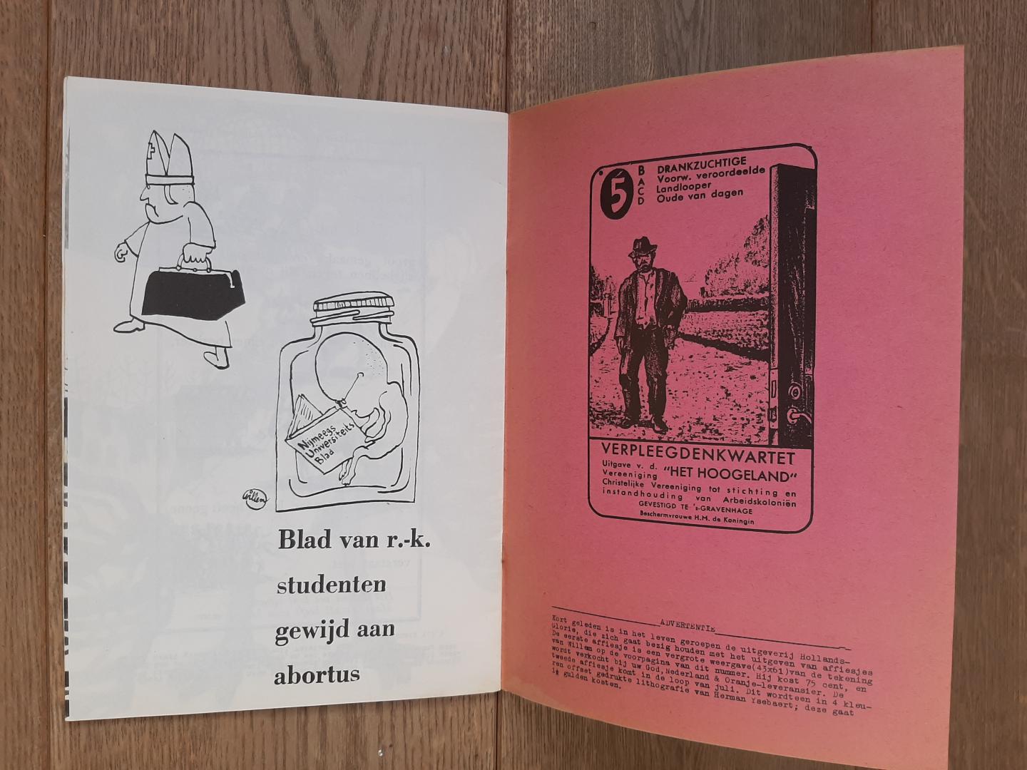 diverse tekenaars (o.a. Bernhard Willem Holtrop, Jenke, Pierre) - God Nederland & Oranje, nummer 7, 7 juli 1967