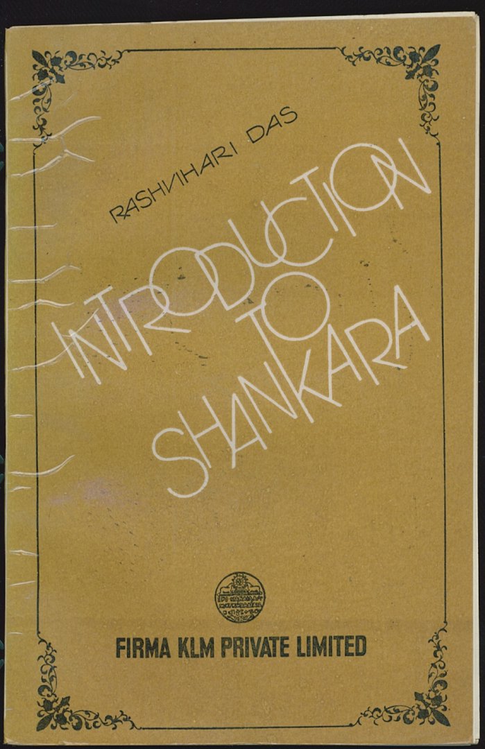 Rashvihari Das - Introduction to Shankara