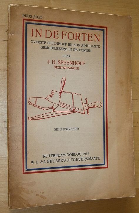 Speenhoff, J.H. - In de forten : overste Speenhoff en zijn adjudante gemobiliseerd in de forten.