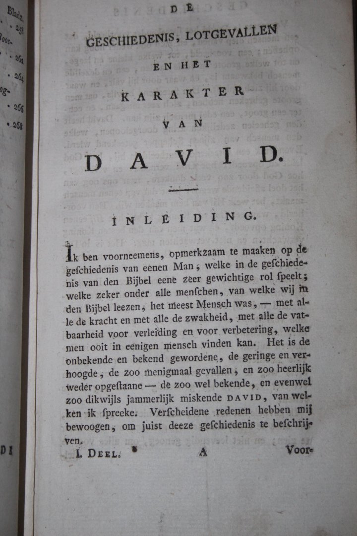 Ewald, J.L. - De geschiedenis, lotgevallen en het karakter van David. Door J.L. Ewald, eerste en tweede deel