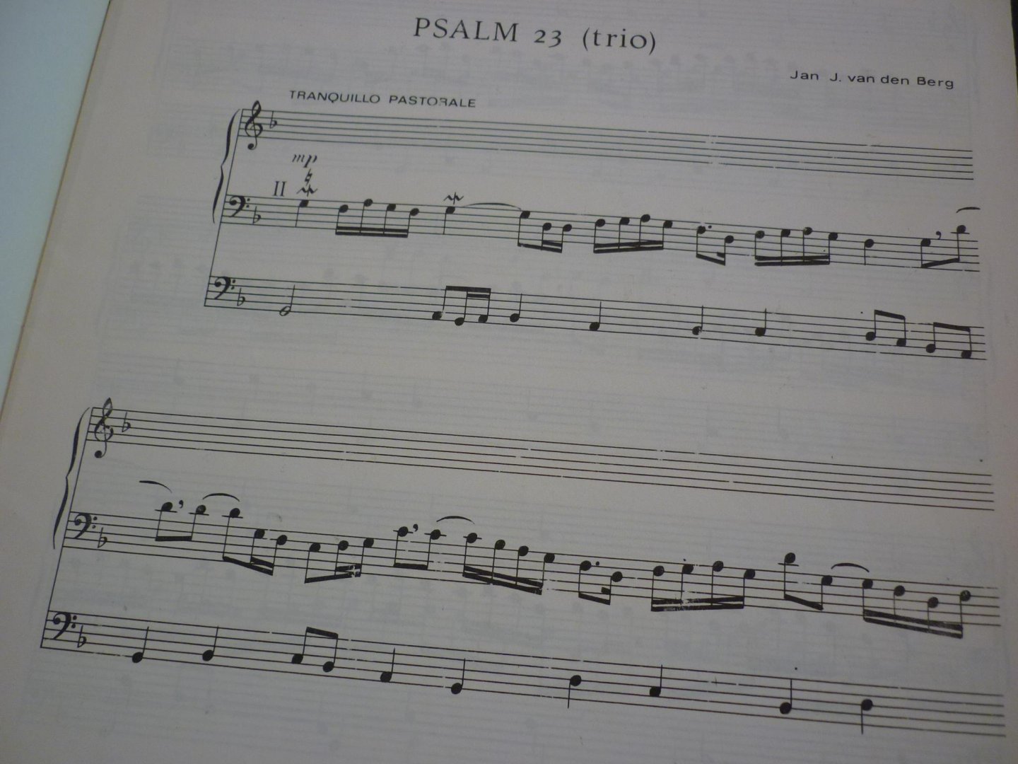 Berg; Jan J. van den - Zes Psalmen voor orgel